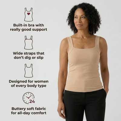 Salnar Built-In Bra Comfort Shaper Tank