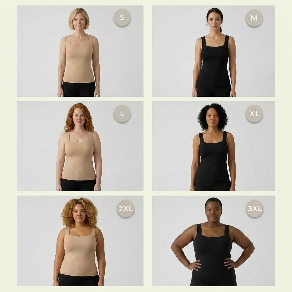 Salnar Built-In Bra Comfort Shaper Tank