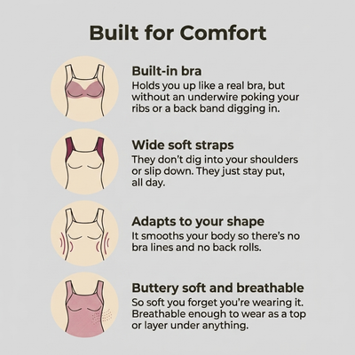Salnar Built-In Bra Comfort Shaper Tank